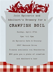 Crawfish Boil with Adelbert's Brewery primary image