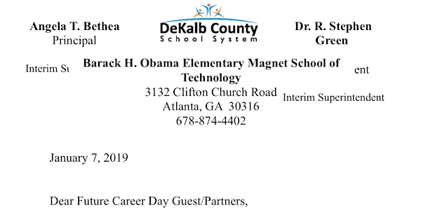Barack Obama Elementary School Career Day
