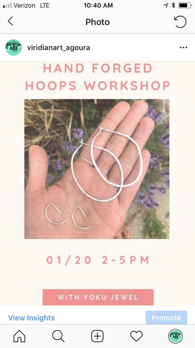 Hand Forged Jewelry Workshop