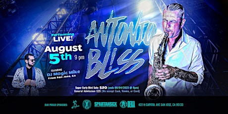 Live Bachata Concert with Antonio Bliss primary image