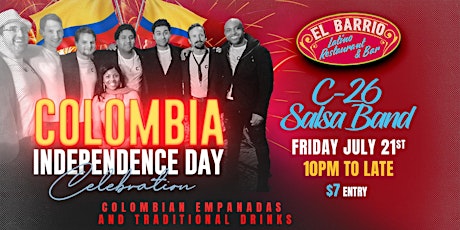 Colombia Independence Day with C-26 Salsa Band primary image