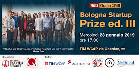 Immagine principale di Networking and Idea Sharing: Bologna Startup Prize Ed.III 