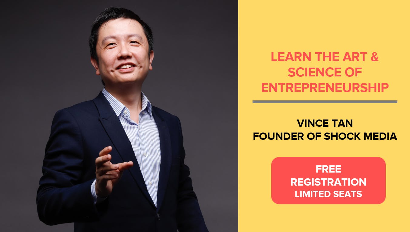 The 2019 Entrepreneur Masterclass By Vince Tan (Free Event)
