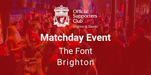Primaire afbeelding van LFC v Sheffield Utd  |  The Font (Brighton)  |  19:30 k/o  |  No U18s