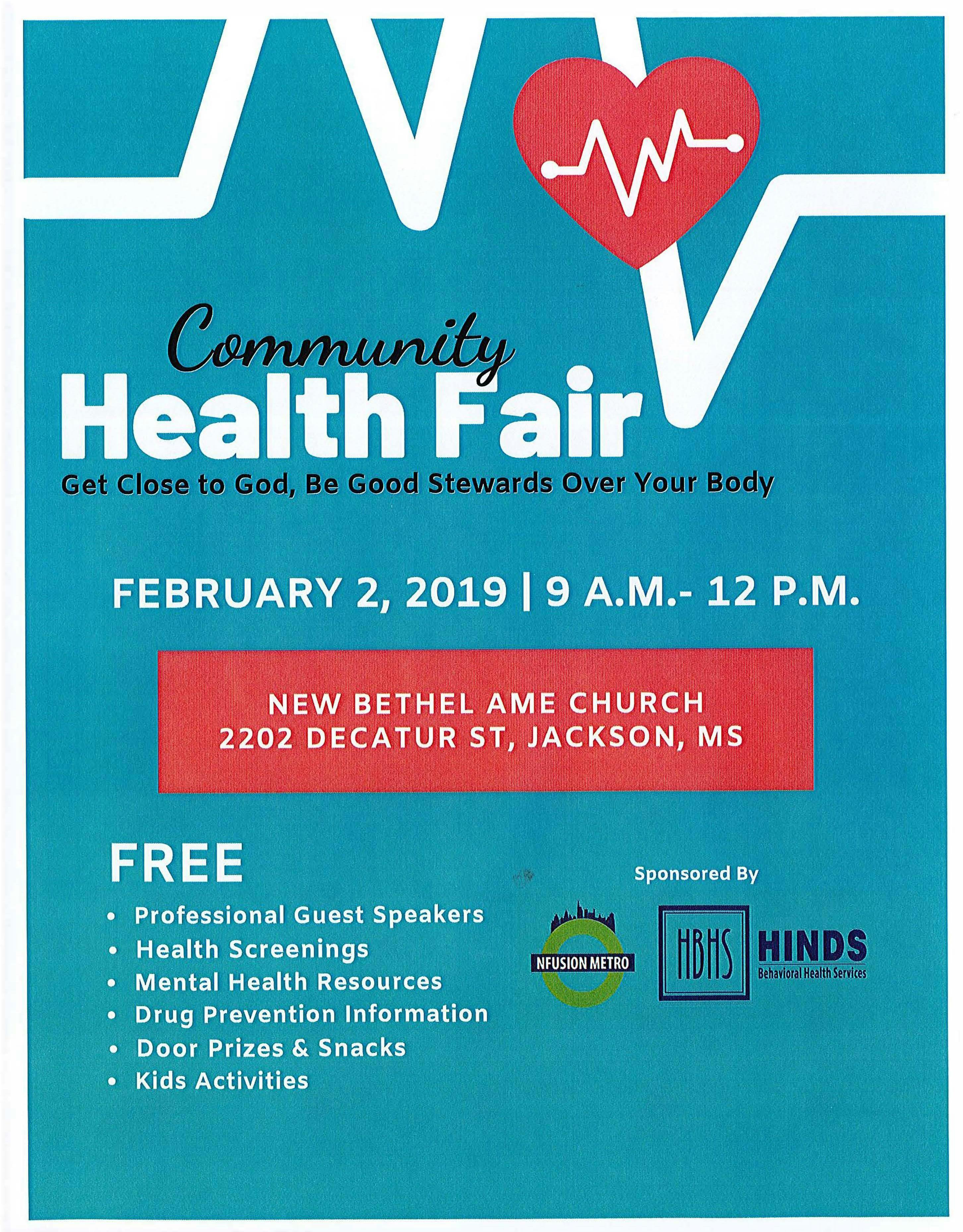 Community Mental Health Fair 2 Feb 2019