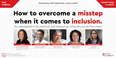 How to overcome a misstep when it comes to inclusion. primary image