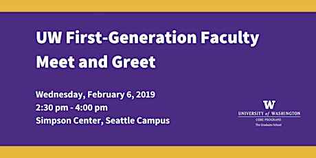 UW First-Generation Faculty Meet and Greet primary image