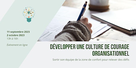 Hauptbild für Développer une culture de courage organisationnel - Partie 1