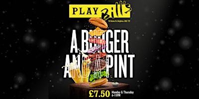 Primaire afbeelding van Burger and a Pint only £7.50