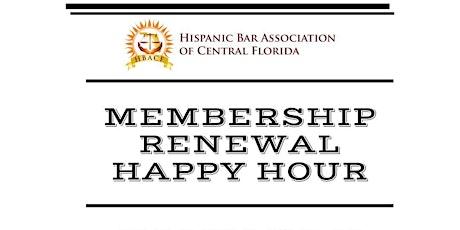 Immagine principale di HBACF Membership Renewal Happy Hour 