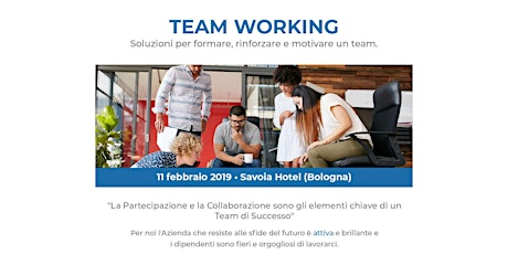 Immagine principale di “Team Working: soluzioni per formare, rinforzare e motivare un team” 