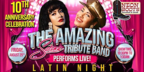 10th ANNIVERSARY CELEBRATION & LIVE Performance by the SELENA TRIBUTE BAND! primary image