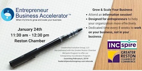 Entrepreneur Business Accelerator Program - In-person Info Session primary image