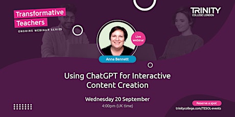 Imagem principal do evento Using ChatGPT for Interactive Content Creation