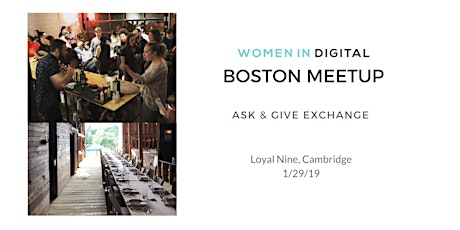 Boston Women in Digital January Meetup primary image