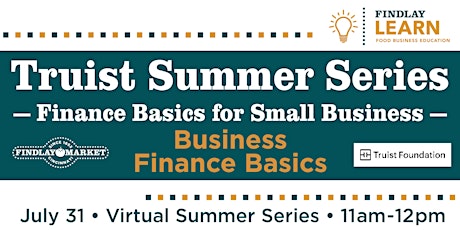 Imagen principal de Finance Basics for Small Business: Business Finance Basics