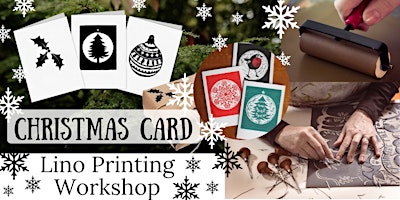 Christmas Card Lino Printing Workshop for Beginners primary image