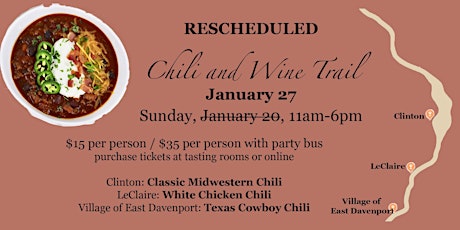 Winter Warm Up Chili and Wine Trail primary image