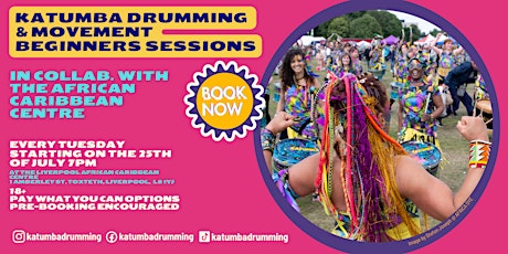 Katumba Drumming - Beginners BEAT IT Sessions at  African Caribbean Centre primary image