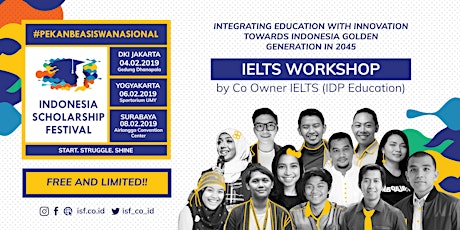 WORKSHOP & SIMULATION OF IELTS ISF (SURABAYA) primary image