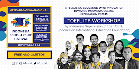 WORKSHOP & SIMULATION OF TOEFL ITP ISF (SURABAYA) primary image