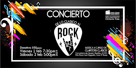 Imagen principal de Concierto de lo Clásico al Rock: por El Cuarteto Clásico