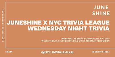 JuneShine Trivia Night primary image