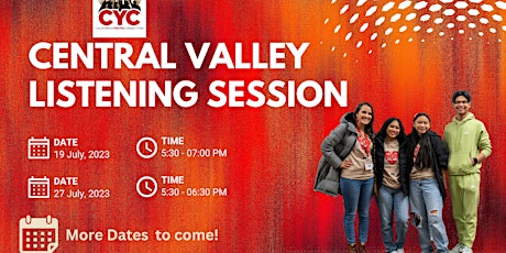 Primaire afbeelding van Central Valley Regional Listening Sessions