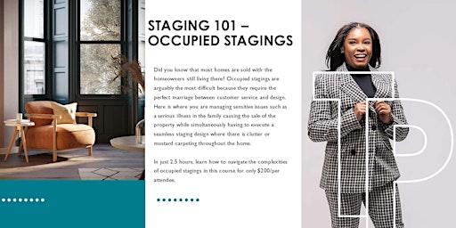 Image principale de Staging 101 - Occupied Stagings