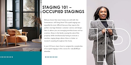 Staging 101 - Occupied Stagings