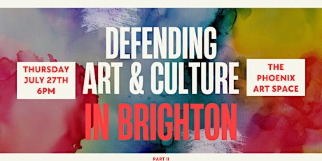 Defending Arts and Culture in Brighton: Follow up Session primary image