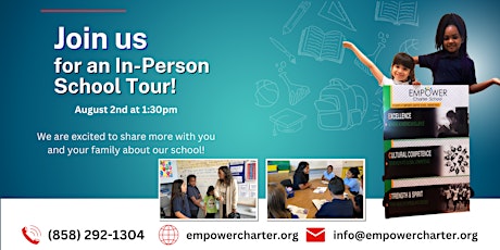 Imagem principal do evento In Person Tour at Empower Language Academy - August 2nd (Summer Exhibition)