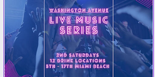Primaire afbeelding van Washington Avenue Live Music Series - FREE -  Starting August 10th