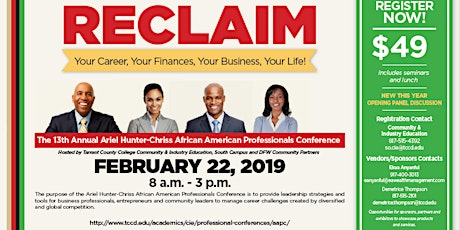 RECLAIM: Your Career, Your Finances, Your Business, Your Life! (AAPC) primary image