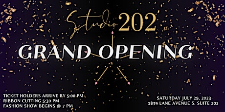 Studio 202 GRAND OPENING !! primary image