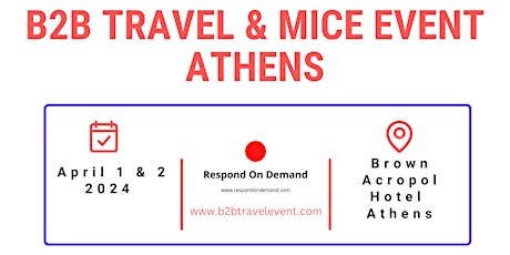 Hosted Buyer invitation to Greece- B2B Travel & MICE Event Athens 2024