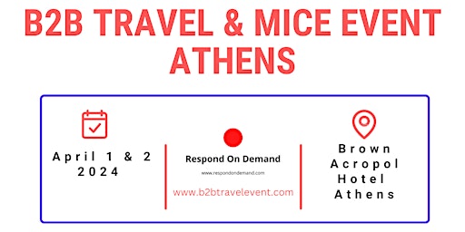 Imagen principal de Hosted Buyer invitation to Greece- B2B Travel & MICE Event Athens 2024