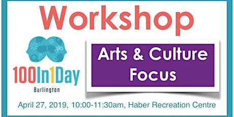 100in1Day Workshop - Arts & Culture Focus primary image