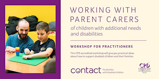 Working with Parent Carers of children with additional needs & disabilities primary image