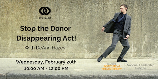 Org Toolkit: Stop the Donor Disappearing Act! 