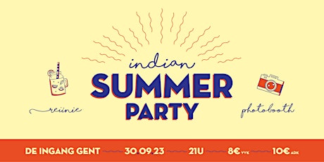 Primaire afbeelding van Indian Summer Party  2023
