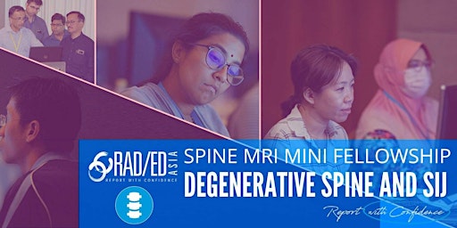 SPINE MRI ONLINE GUIDED MINI FELLOWSHIP DEGENERATIVE SPINE & SIJ DISEASE  primärbild