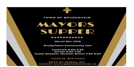 Bruderheim Mayors Supper primary image