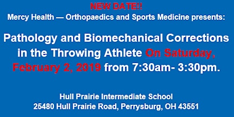 Mercy Health — Orthopaedics and Sports Medicine presents Pathology and Biomechanical Corrections in the Throwing Athlete  primary image