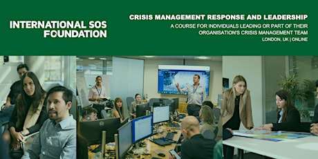 Primaire afbeelding van Crisis Management Response and Leadership | In-Person Course