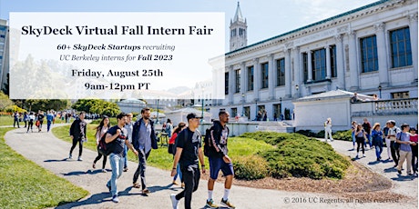 Immagine principale di SkyDeck Virtual Fall 2023 Intern Recruiting Fair 