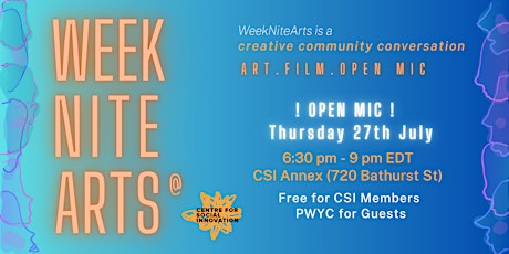 WeekNiteArts Open Mic primary image