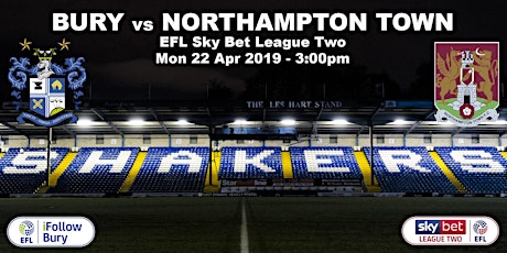 Bury vs Northampton Town: BURY supporters only primary image
