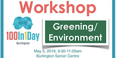 100in1Day Workshop - Greening/Environment Focus primary image