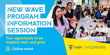 UNSW Founders New Wave Program Info Session  primärbild